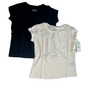 Girls Short Sleeve T-Shirt Size 3 Black & White ✨NEW✨ Harper Canyon Nordstrom~ 2